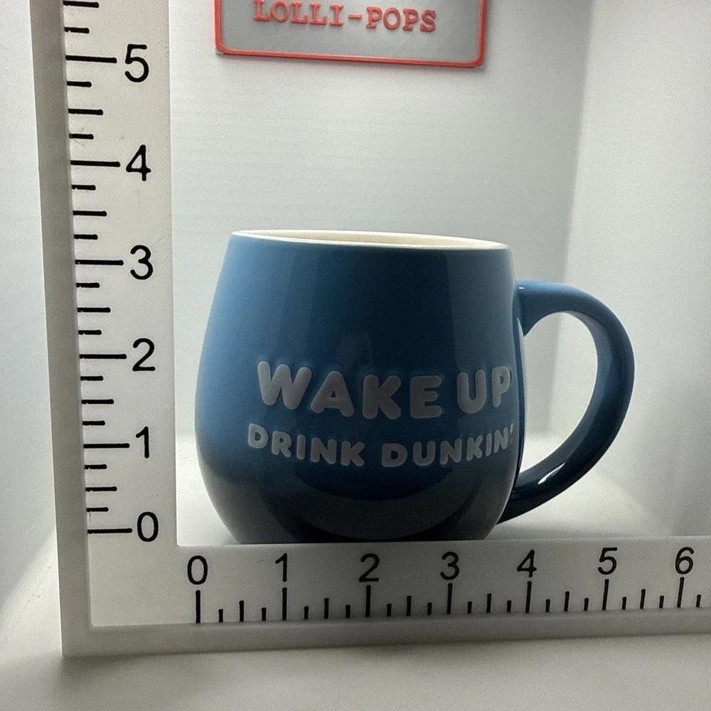 DUNKIN DONUTS WAKE UP Drink DUNKIN Be Awesome Blue Coffee Mug 20 oz